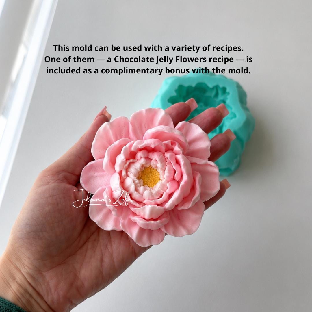 Peony Eternal Camellias Silicone Mold | food grade marshmallow zefir decorating tool
