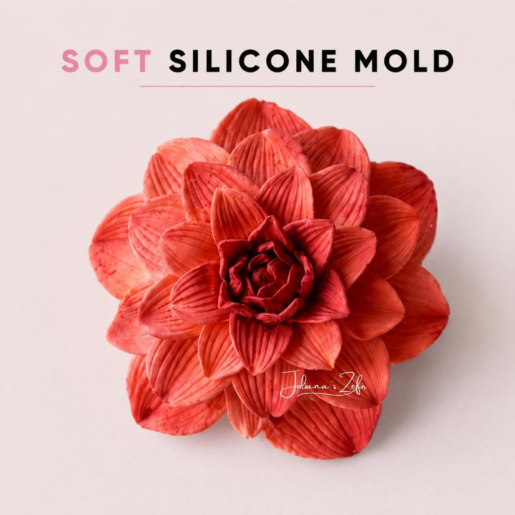 Bento Dahlia Silicone Mold | food grade marshmallow zefir decorating tool