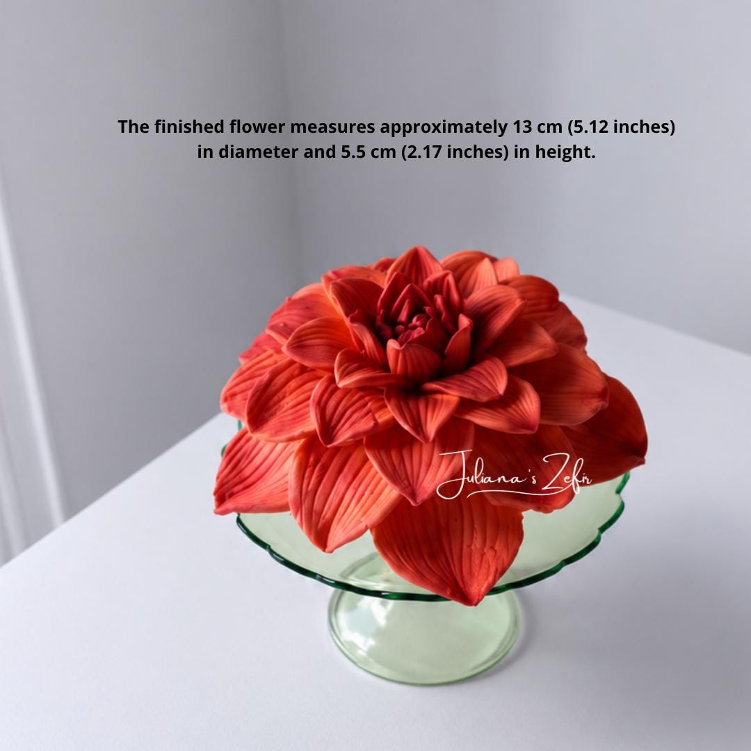 Bento Dahlia Silicone Mold | food grade marshmallow zefir decorating tool