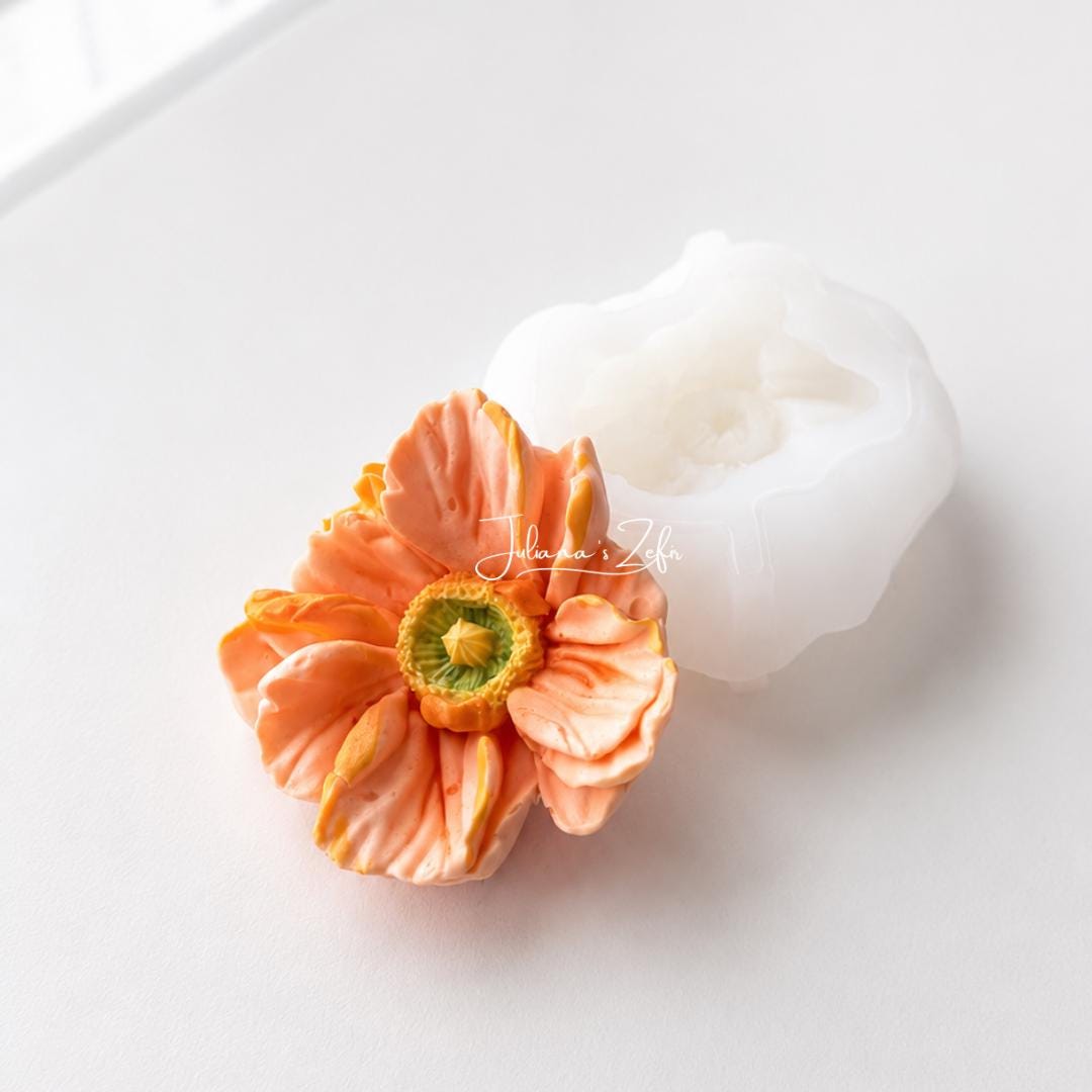 Poppy Fantasy Silicone Mold | food grade marshmallow zefir decorating tool