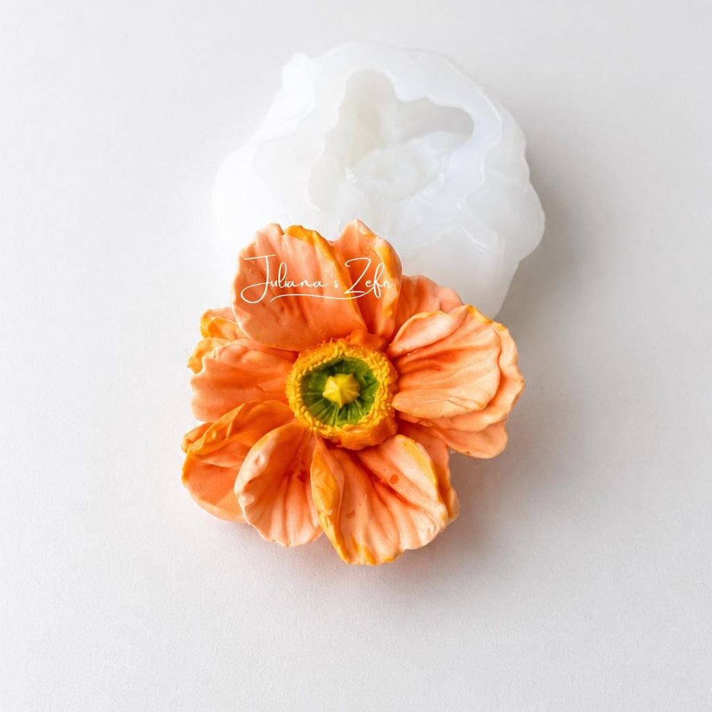 Poppy Fantasy Silicone Mold | food grade marshmallow zefir decorating tool