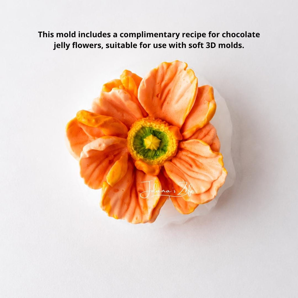 Poppy Fantasy Silicone Mold | food grade marshmallow zefir decorating tool