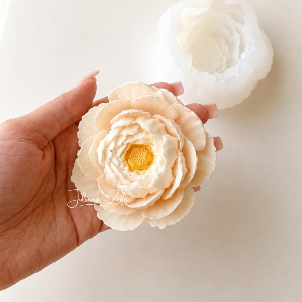 Peony Renkaku Silicone Mold | food grade marshmallow zefir decorating tool