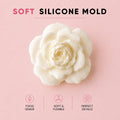 Rose Moondance soft Silicone Mold | food grade marshmallow zefir decorating tool