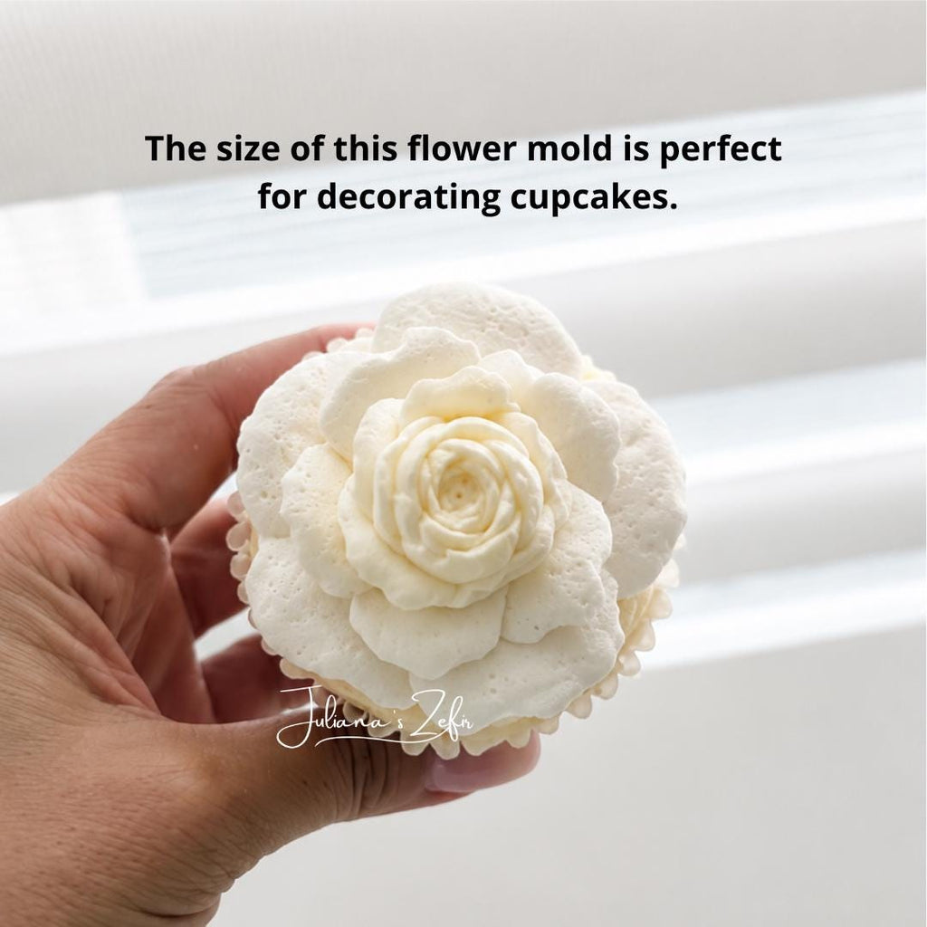 Rose Moondance soft Silicone Mold | food grade marshmallow zefir decorating tool