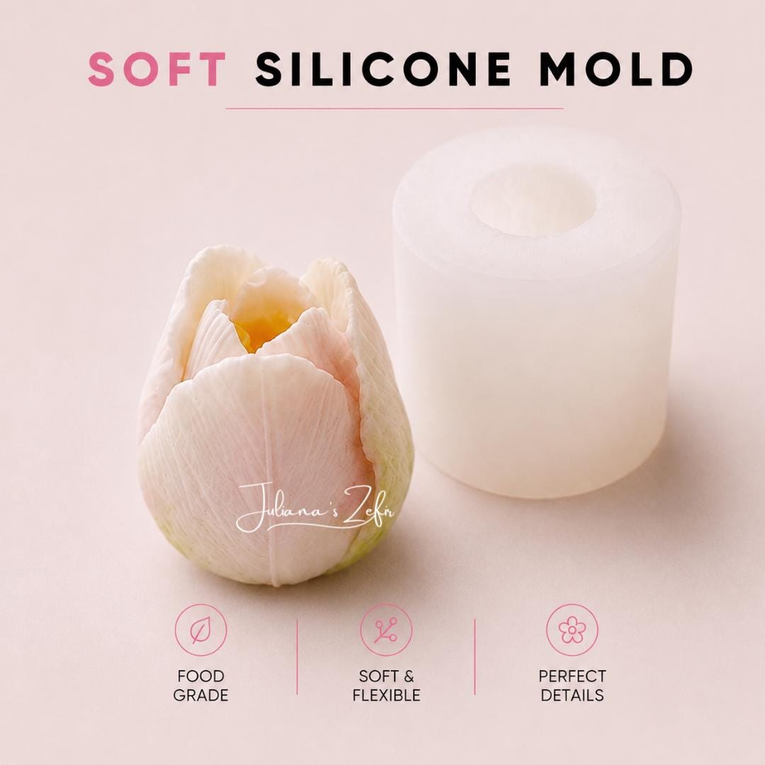 Tulip Silicone Mold | food grade marshmallow zefir decorating tool