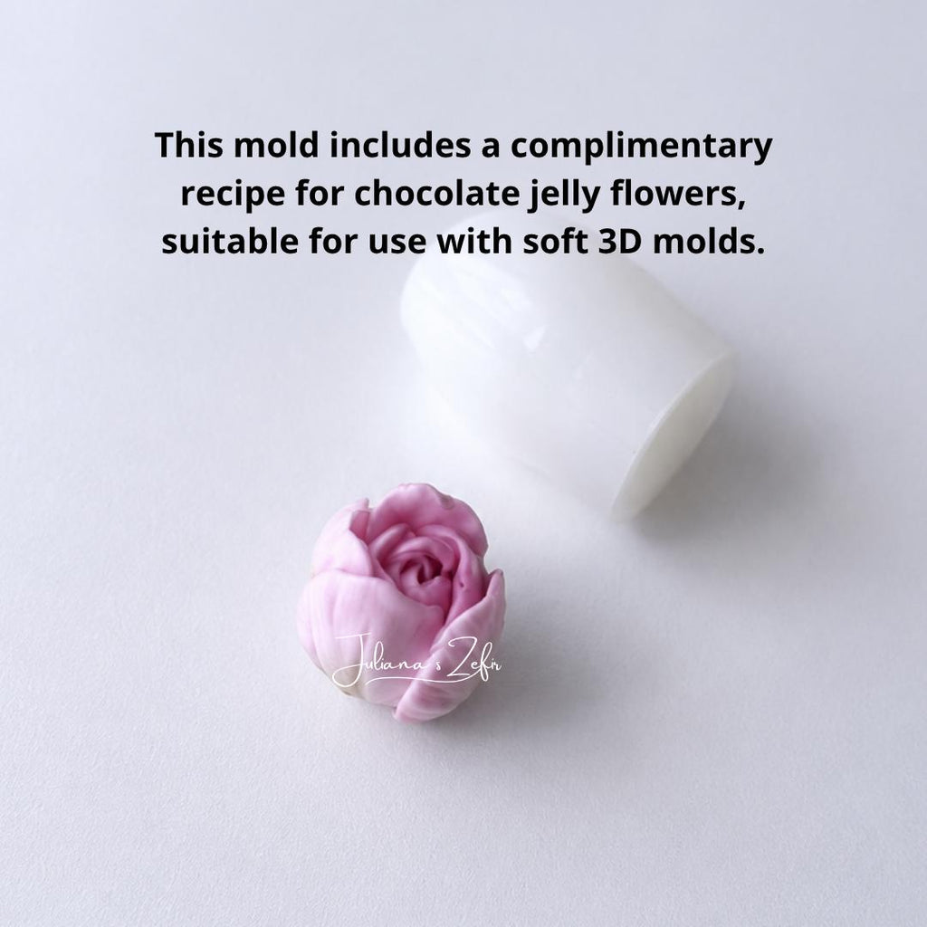 Tulip Bud Silicone Mold | food grade marshmallow zefir decorating tool