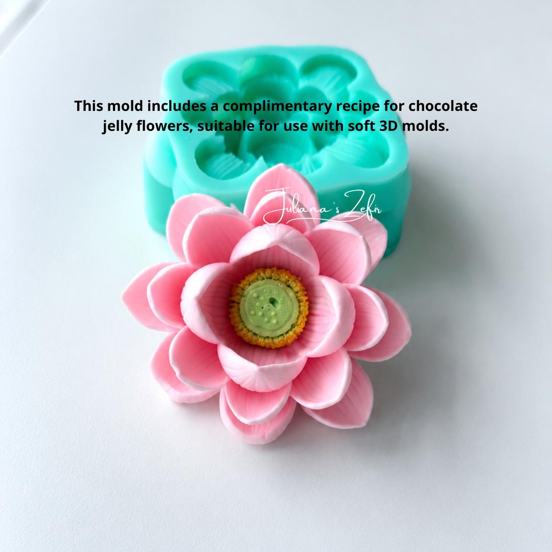 Lotus Silicone Mold | food grade marshmallow zefir decorating tool