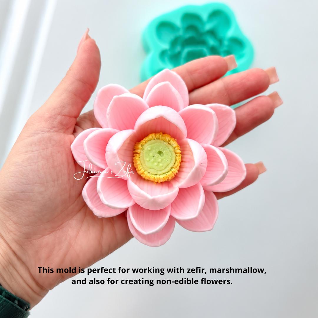 Lotus Silicone Mold | food grade marshmallow zefir decorating tool