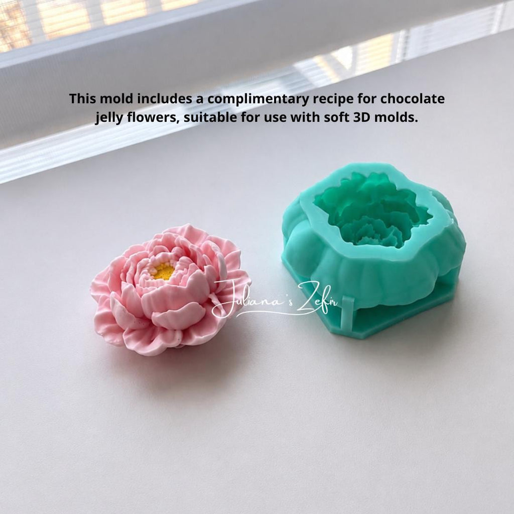 Peony Eternal Camellias Silicone Mold | food grade marshmallow zefir decorating tool