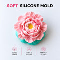Peony Eternal Camellias Silicone Mold | food grade marshmallow zefir decorating tool
