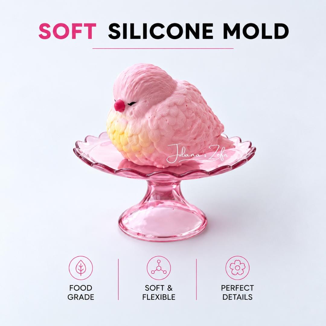 Parrot Silicone Mold | food grade marshmallow zefir decorating tool