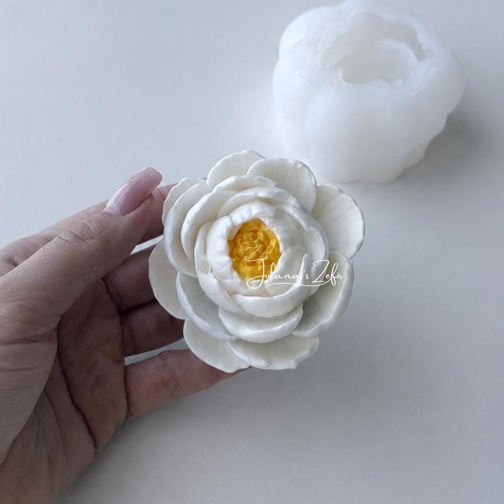 White Peony Silicone Mold | food grade marshmallow zefir decorating tool