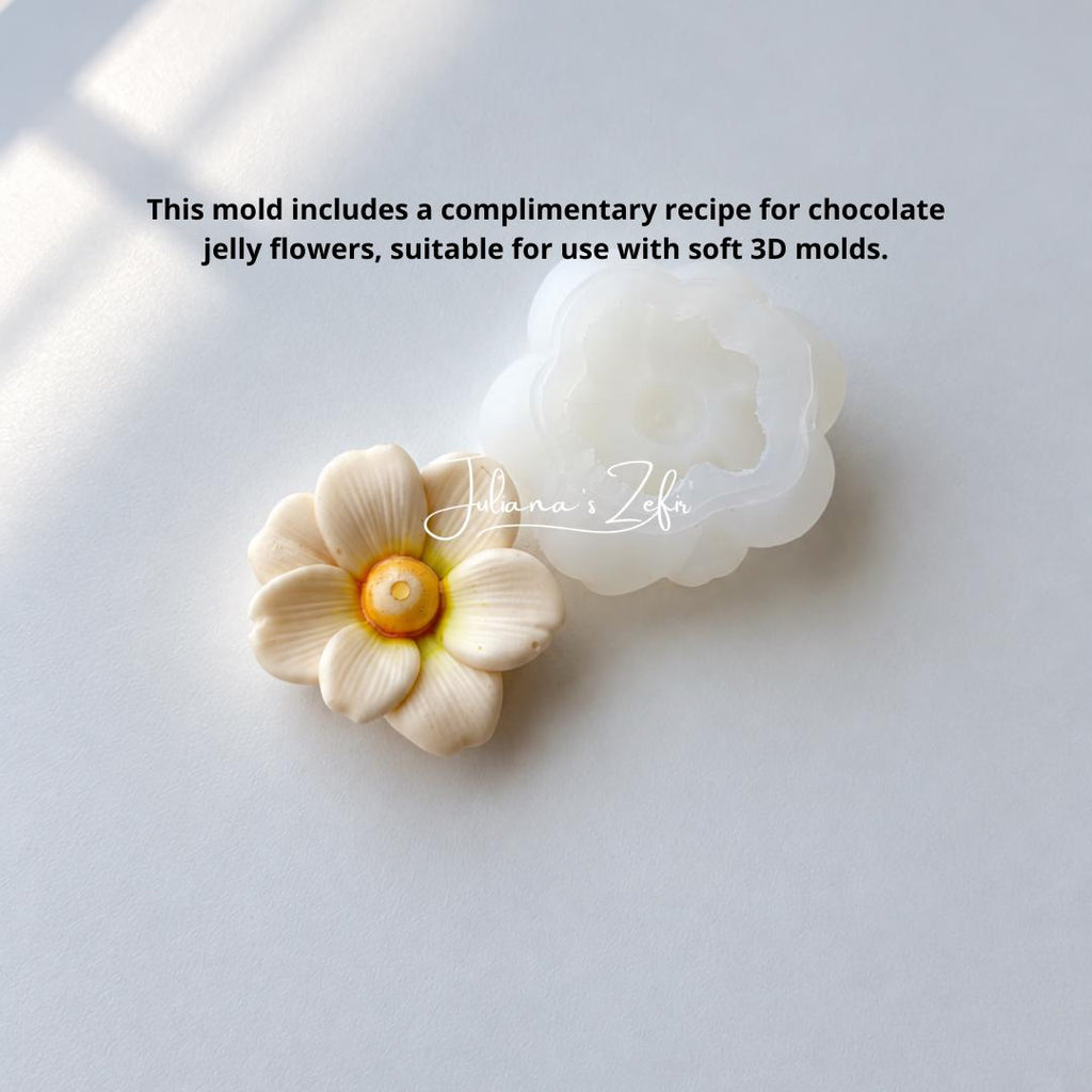 White Daisy Flower Silicone Mold | food grade marshmallow zefir decorating tool