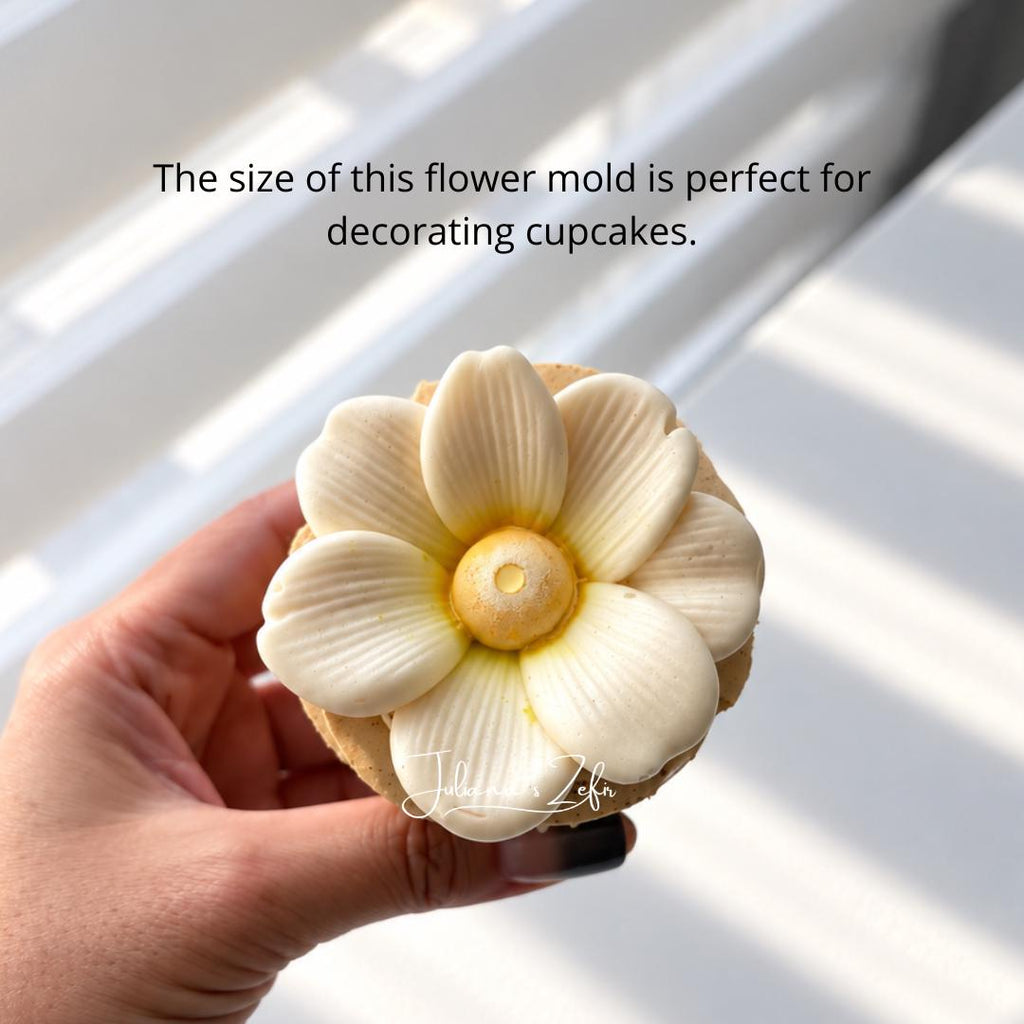White Daisy Flower Silicone Mold | food grade marshmallow zefir decorating tool