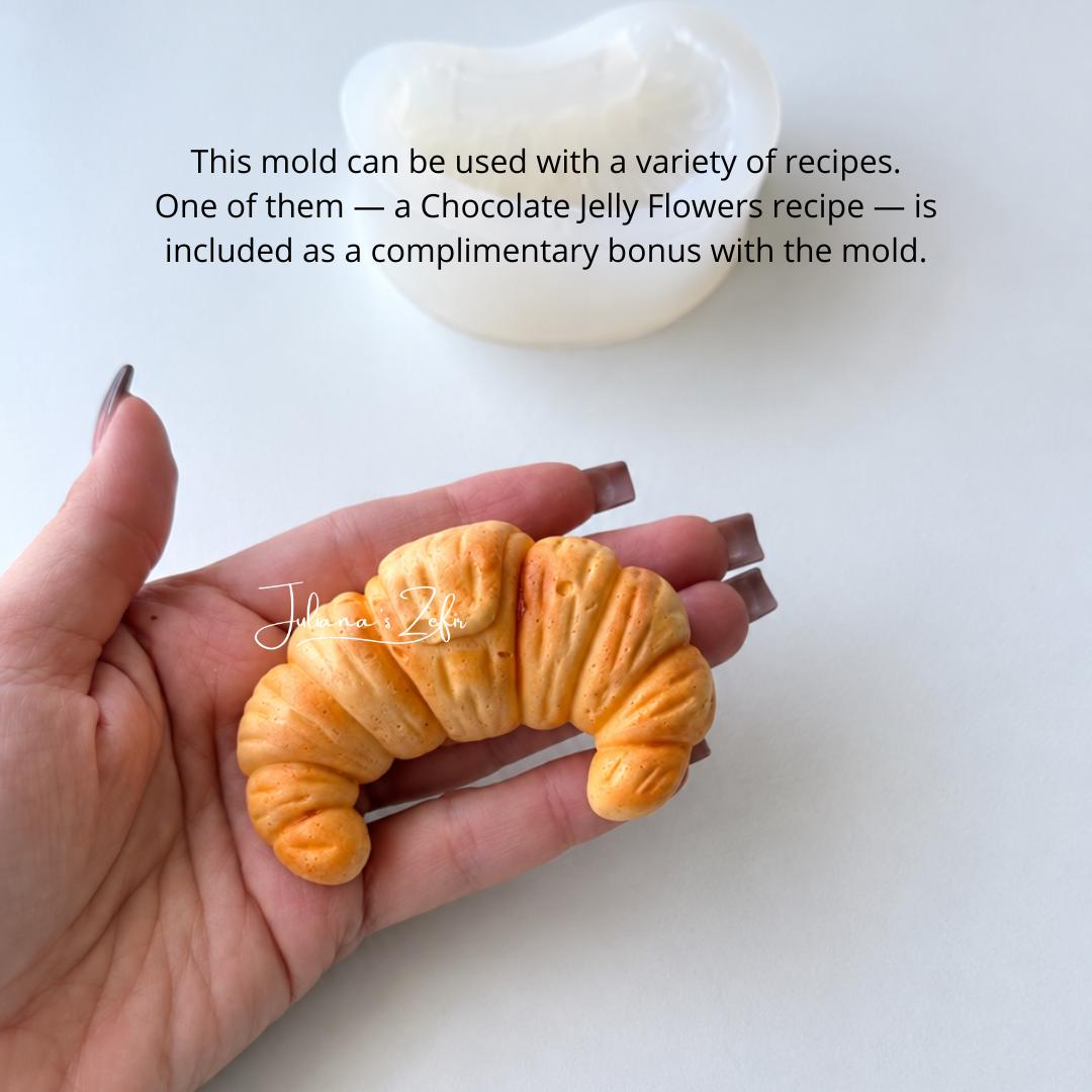 Croissant Silicone Mold | food grade marshmallow zefir decorating tool