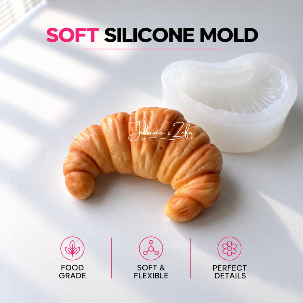 Croissant Silicone Mold | food grade marshmallow zefir decorating tool