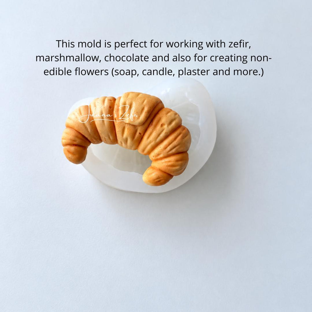 Croissant Silicone Mold | food grade marshmallow zefir decorating tool