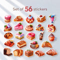 56 Bakery & Dessert Stickers, Cakes Pastries and Sweets Sticker Set, Baking Stickers, Cute Food Stickers, Baker Gift