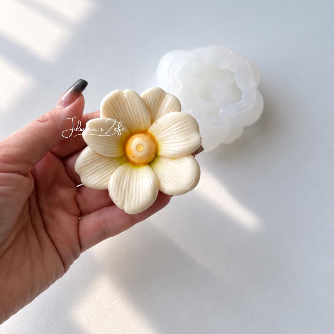 White Daisy Flower Silicone Mold | food grade marshmallow zefir decorating tool