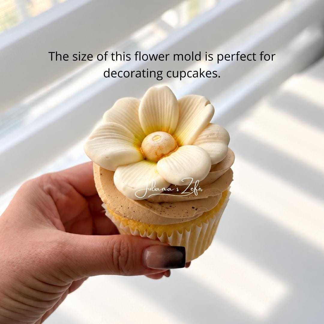 White Daisy Flower Silicone Mold | food grade marshmallow zefir decorating tool