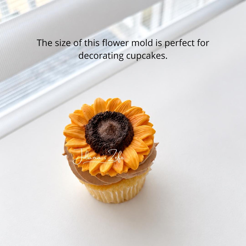 Sunflower Medium size Silicone Mold | food grade marshmallow zefir decorating tool