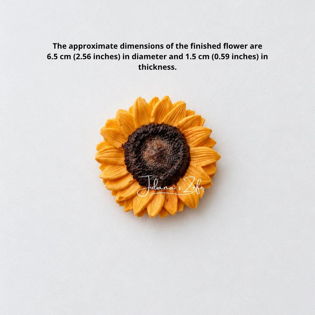 Sunflower Medium size Silicone Mold | food grade marshmallow zefir decorating tool