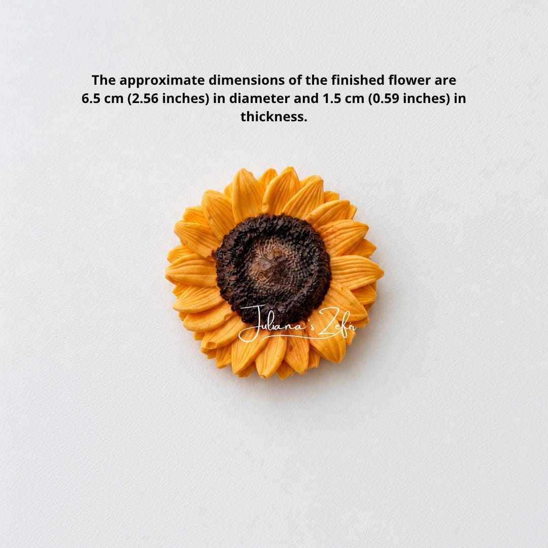 Sunflower Medium size Silicone Mold | food grade marshmallow zefir decorating tool