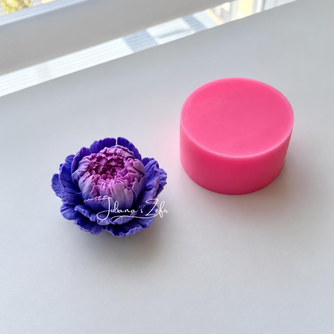 Peony Violet Silicone Mold | food grade marshmallow zefir decorating tool