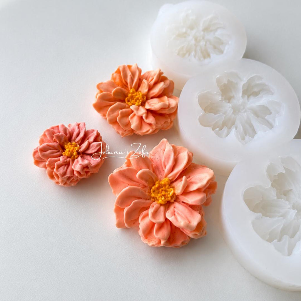 Three Marigolds Silicone Mold | food grade marshmallow zefir decorating tool
