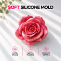 XL Rose Silicone Mold | food grade marshmallow zefir decorating tool