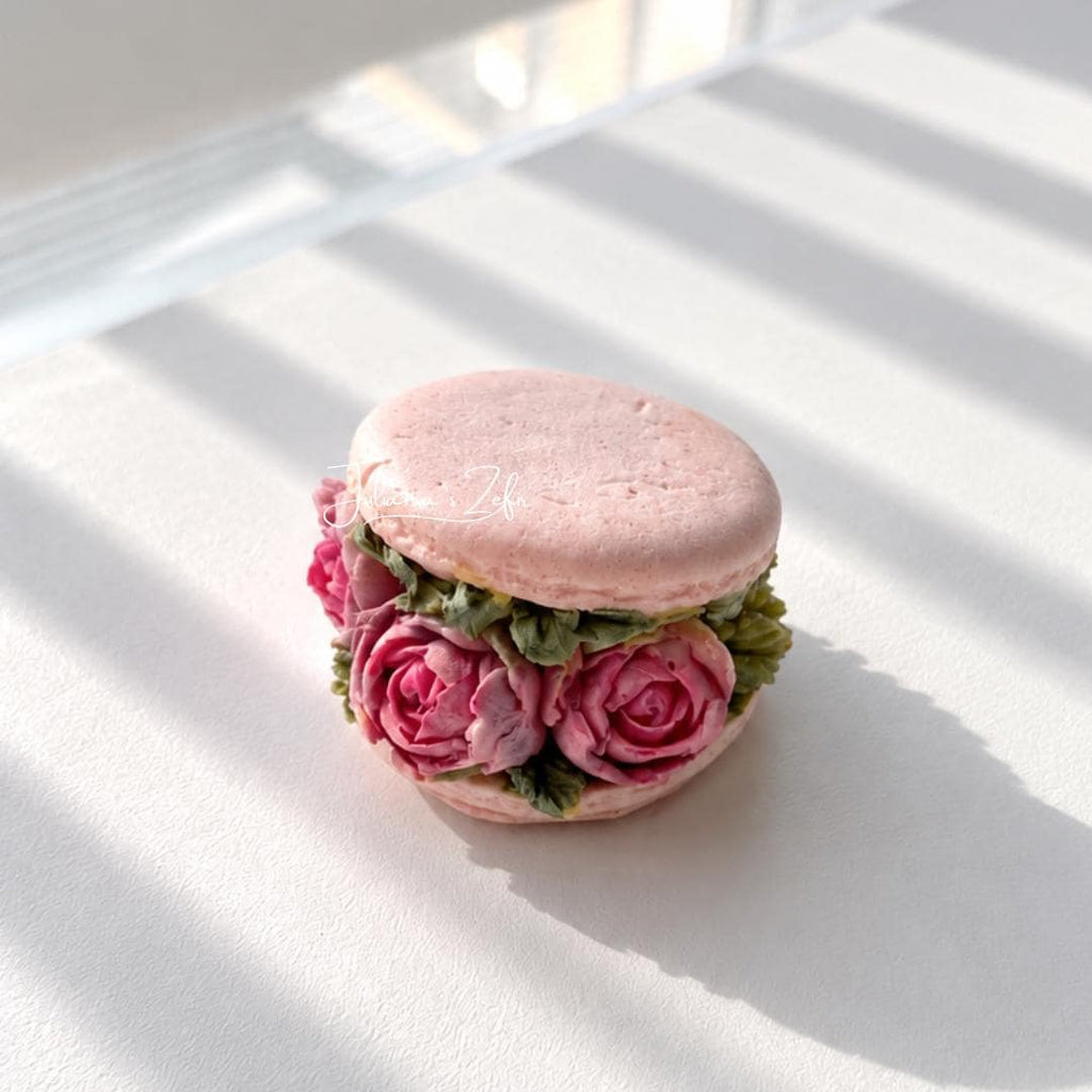 Macaron & Roses Silicone Mold | food grade marshmallow zefir decorating tool
