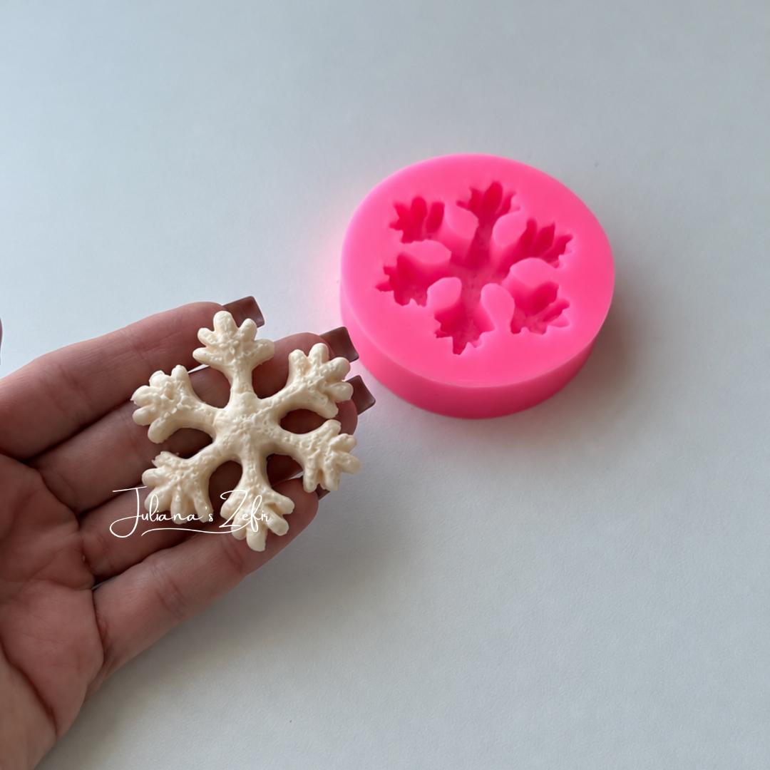 Snowflake Small Silicone Mold | food grade marshmallow zefir decorating tool