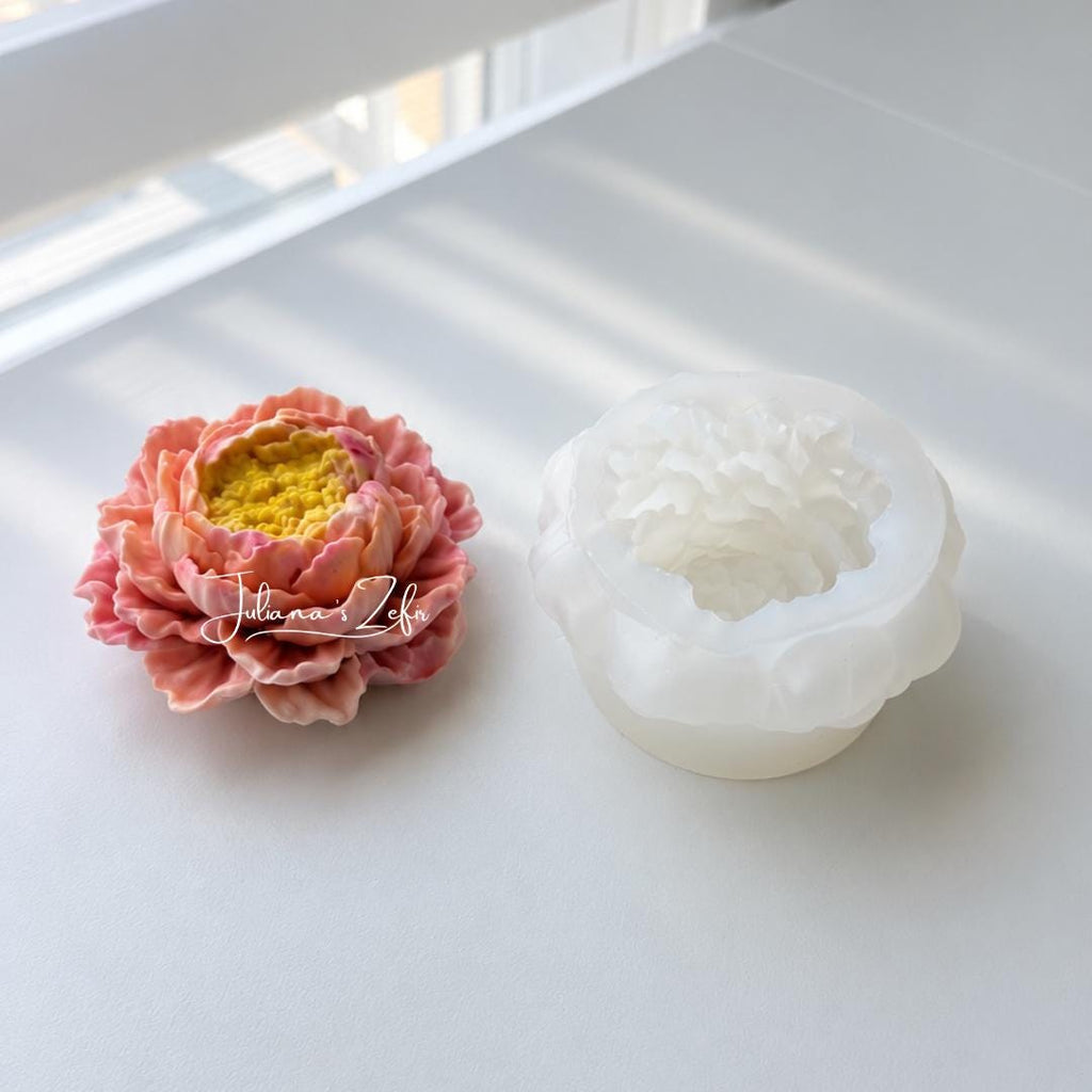 Peony with stamens Silicone Mold | food grade marshmallow zefir decorating tool