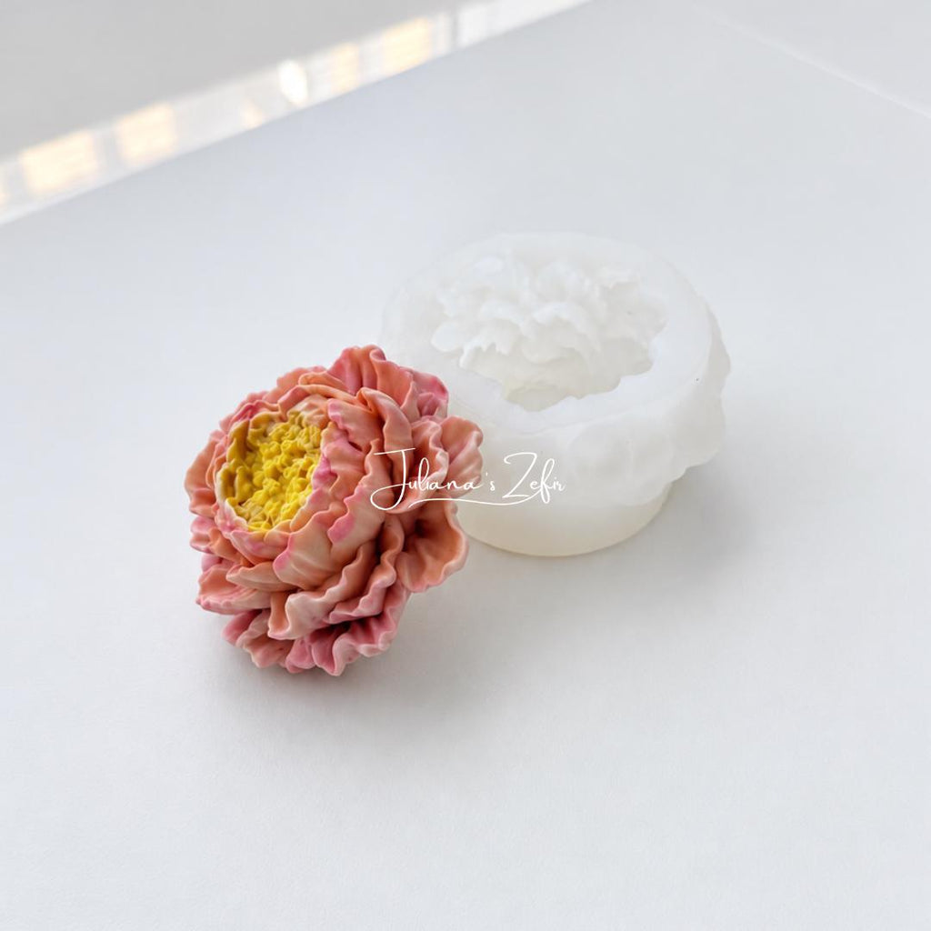 Peony with stamens Silicone Mold | food grade marshmallow zefir decorating tool