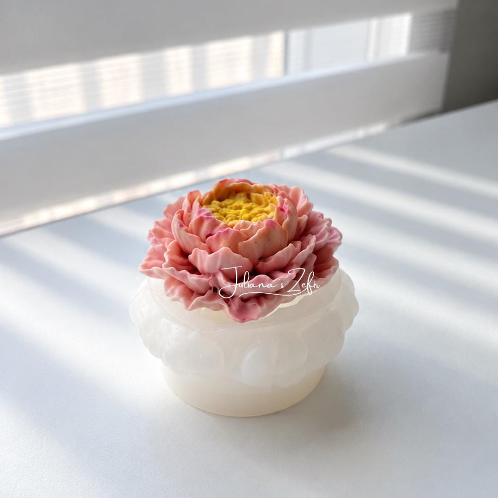 Peony with stamens Silicone Mold | food grade marshmallow zefir decorating tool