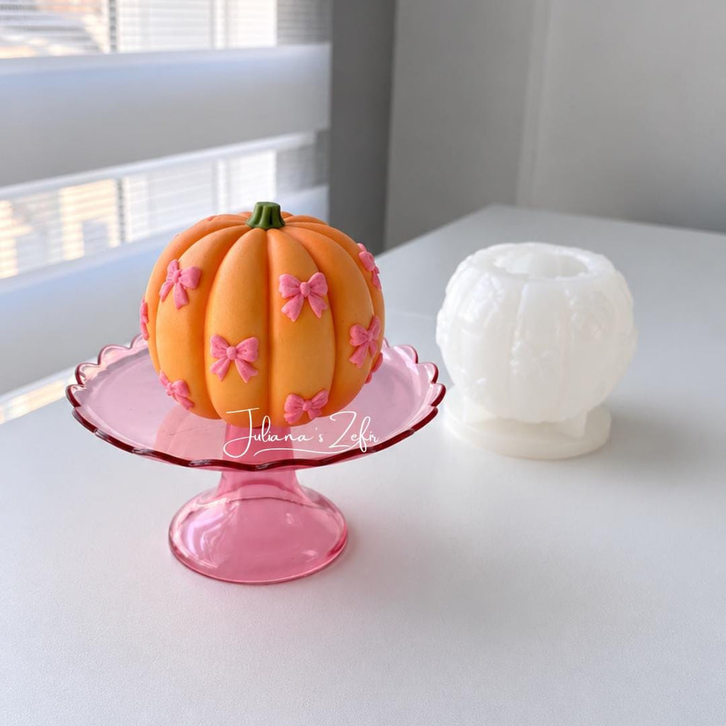 Pumpkin & Bows Silicone Mold | food grade marshmallow zefir decorating tool