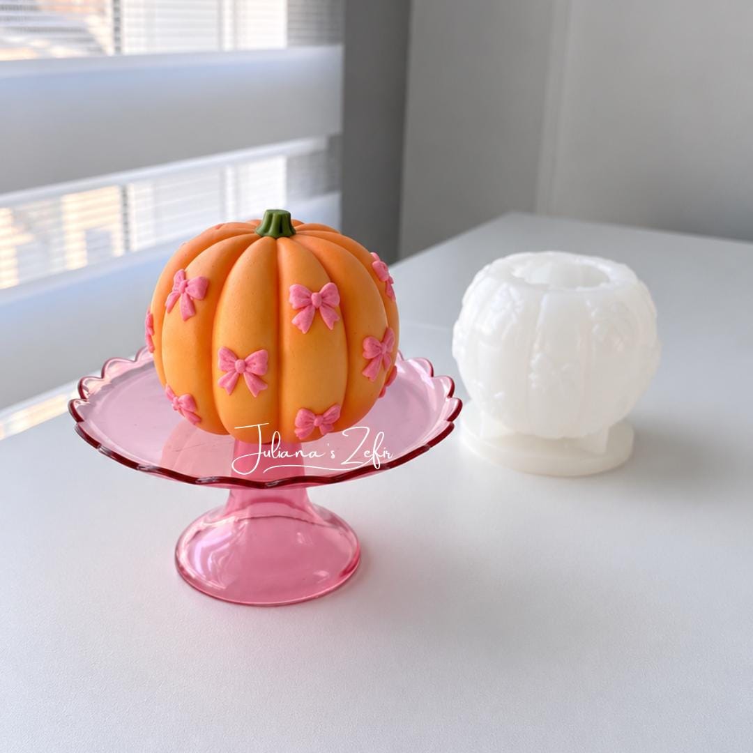 Pumpkin & Bows Silicone Mold | food grade marshmallow zefir decorating tool