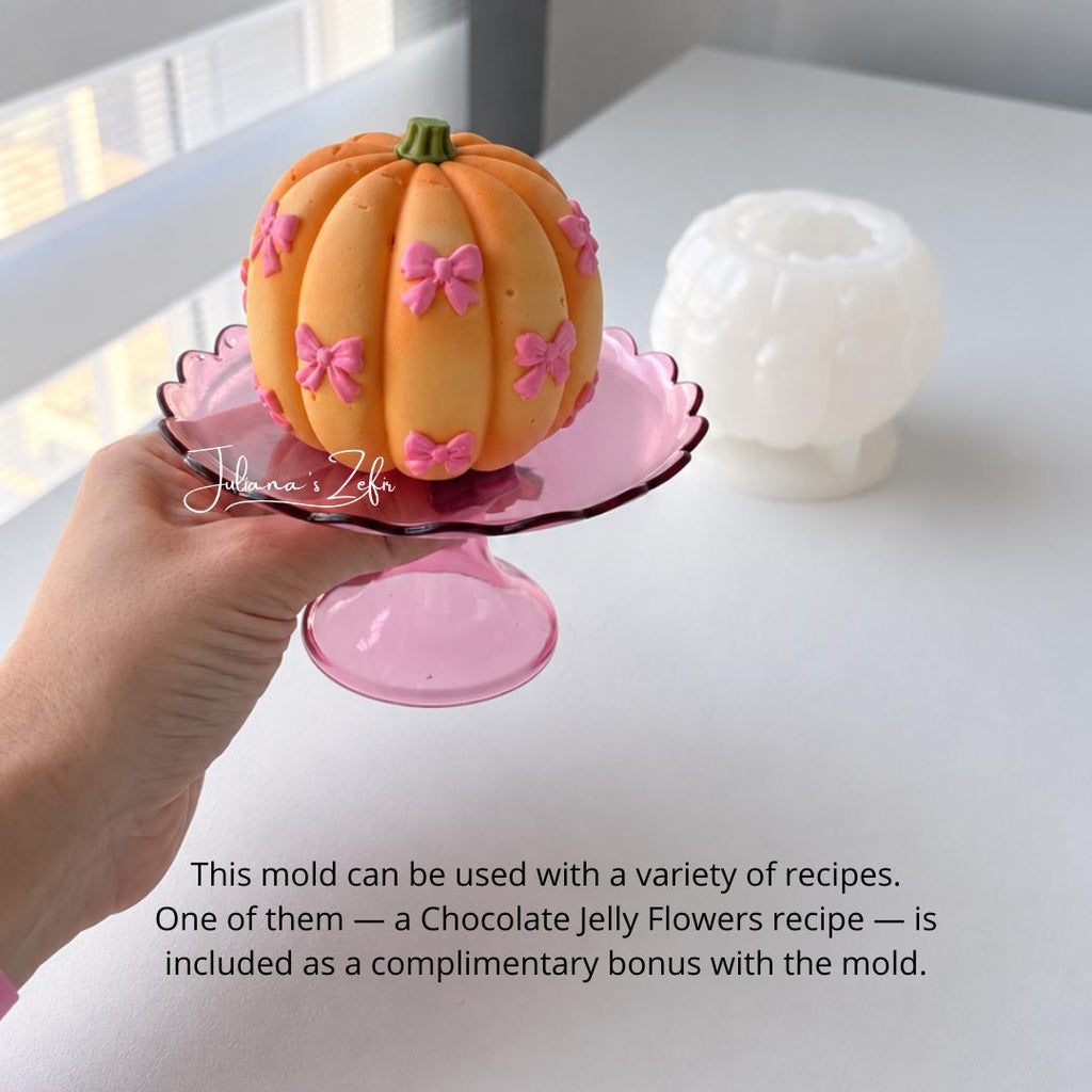 Pumpkin & Bows Silicone Mold | food grade marshmallow zefir decorating tool