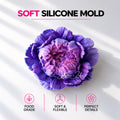Peony Violet Silicone Mold | food grade marshmallow zefir decorating tool