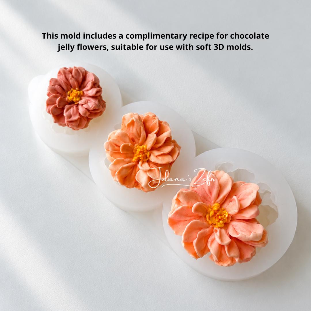 Three Marigolds Silicone Mold | food grade marshmallow zefir decorating tool