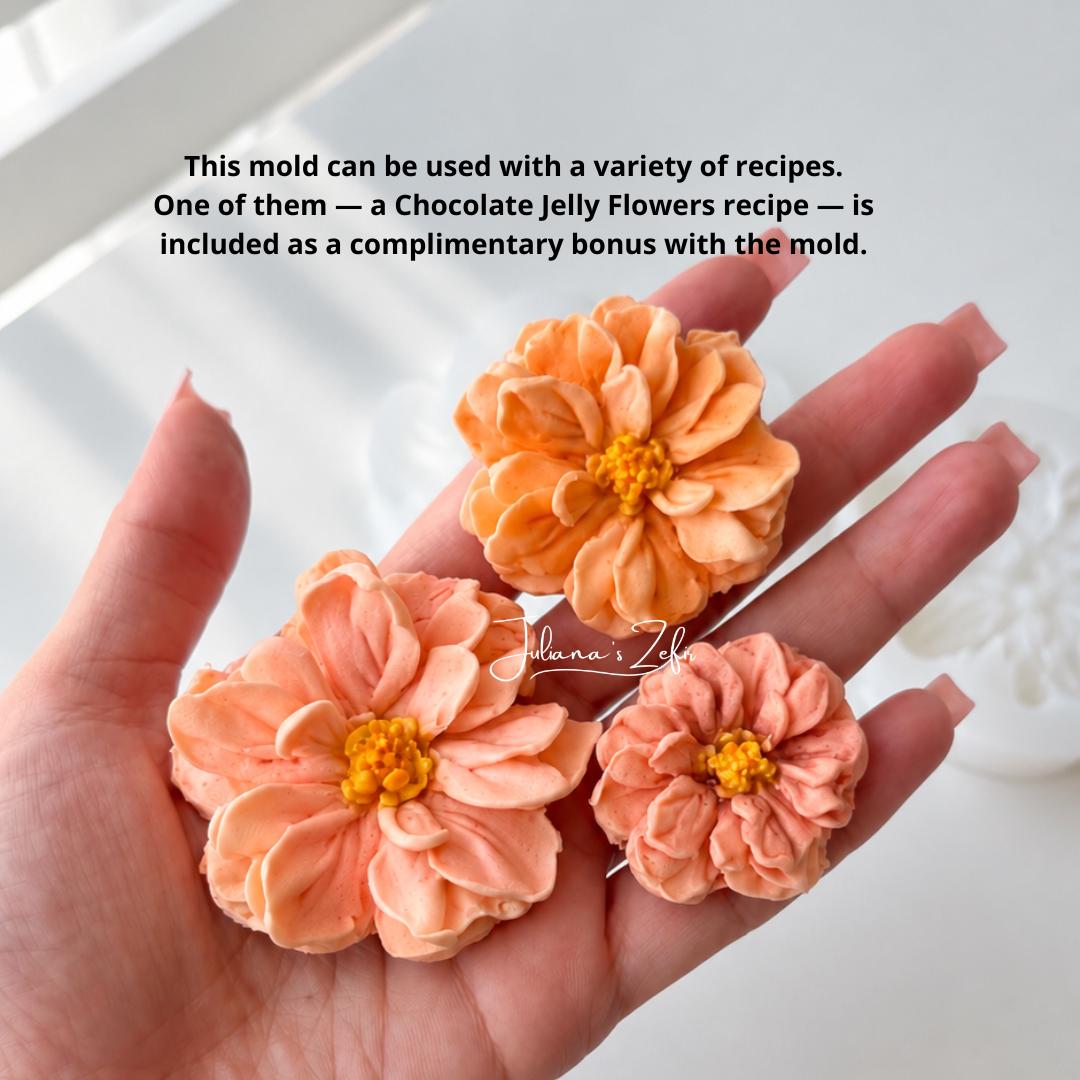 Three Marigolds Silicone Mold | food grade marshmallow zefir decorating tool
