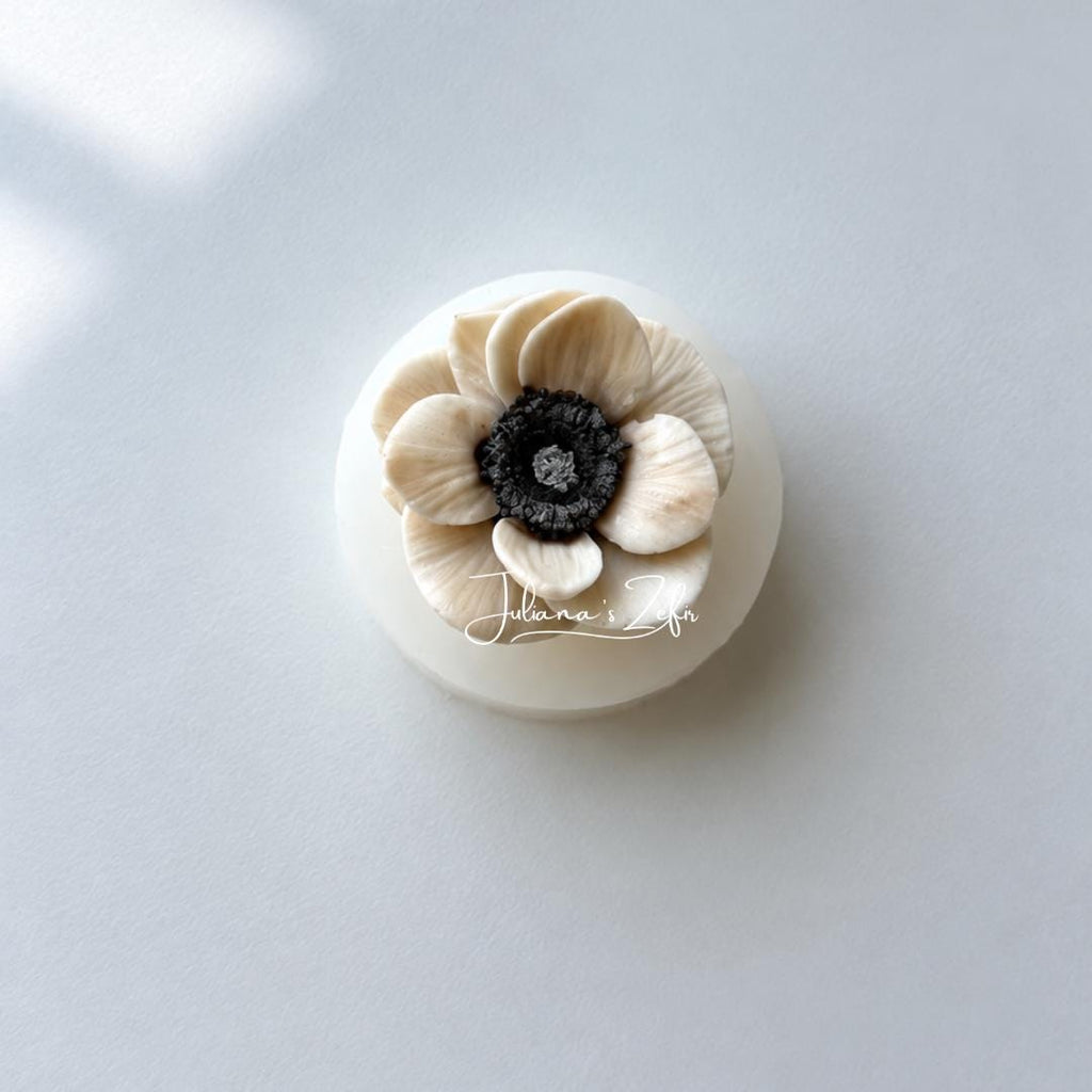 Anemone White Silicone Mold | food grade marshmallow zefir decorating tool