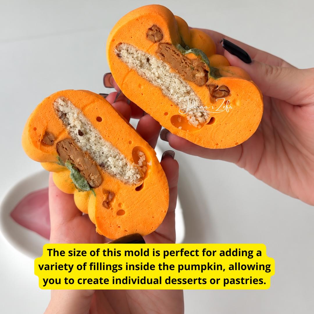 Pumpkin Large Silicone Mold | food grade marshmallow zefir decorating tool