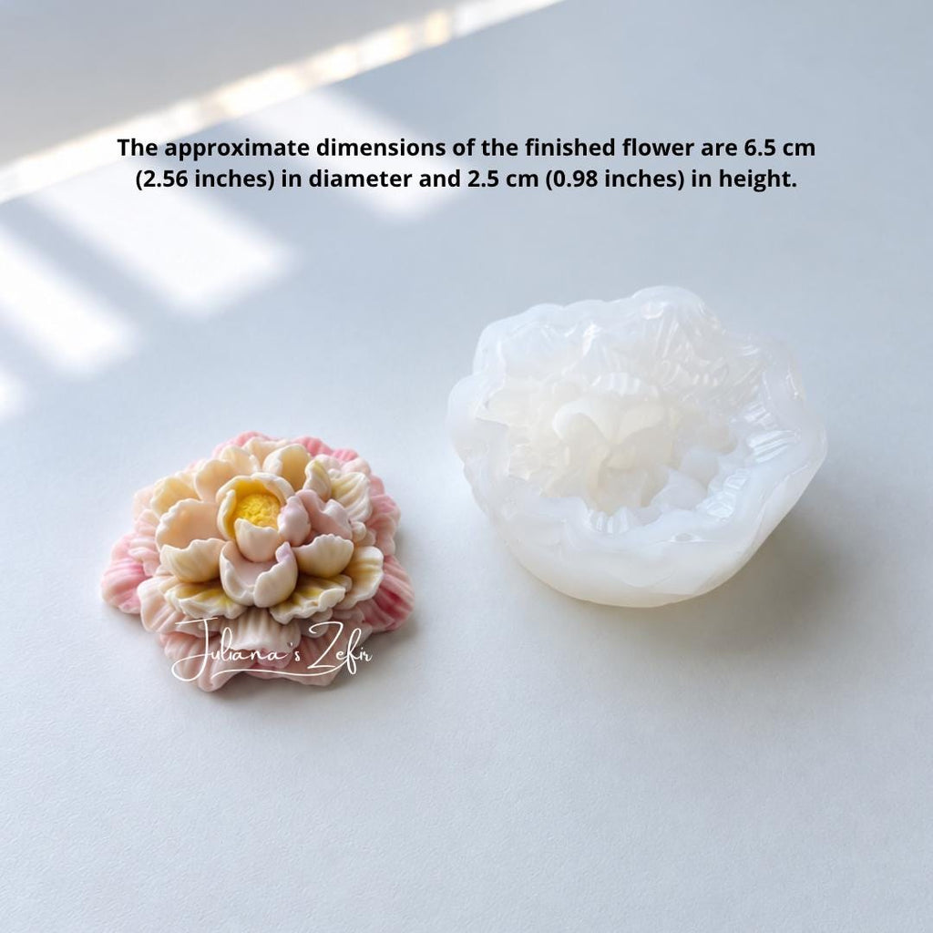 Pink Camellia Silicone Mold | food grade marshmallow zefir decorating tool