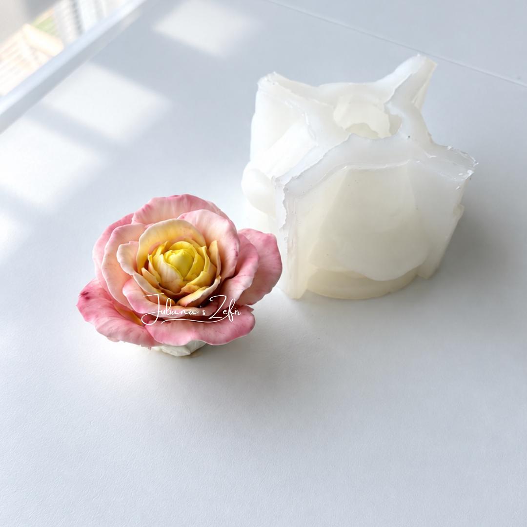 XL Rose Enchanted Peace Silicone Mold | food grade marshmallow zefir decorating tool