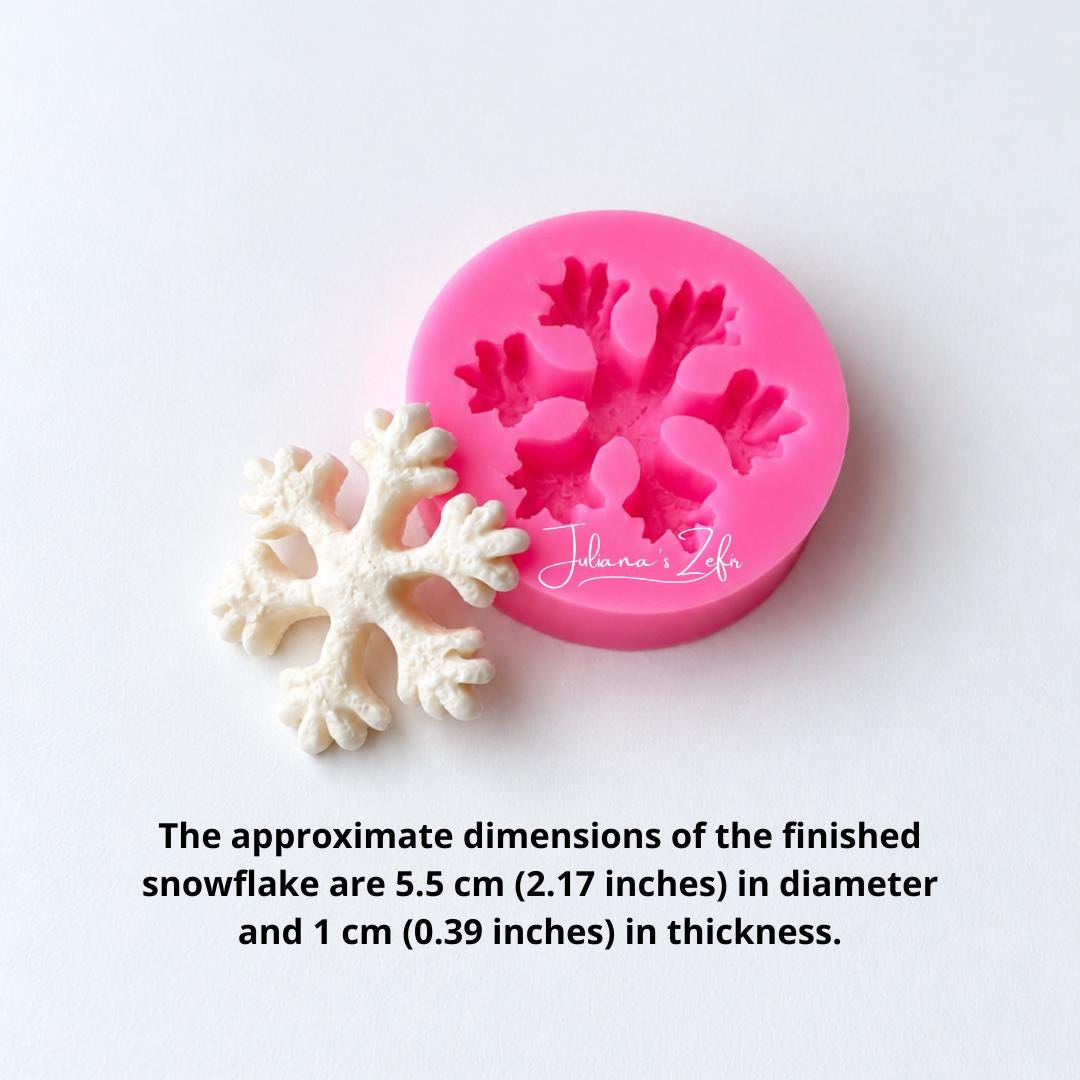 Snowflake Small Silicone Mold | food grade marshmallow zefir decorating tool