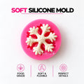 Snowflake Small Silicone Mold | food grade marshmallow zefir decorating tool