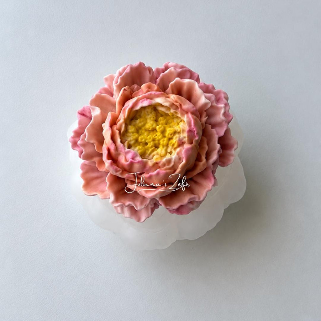 Peony with stamens Silicone Mold | food grade marshmallow zefir decorating tool