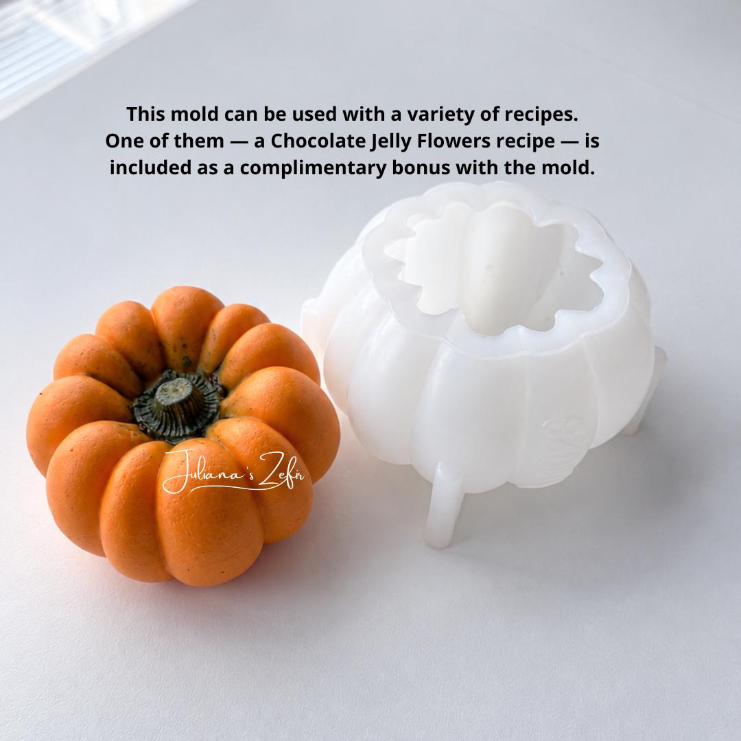 Pumpkin Large Silicone Mold | food grade marshmallow zefir decorating tool